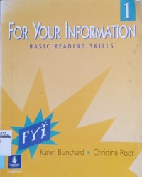 Image of For your information basic reading skills 1