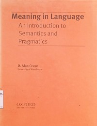 Image of Meaning in language an introduction to semantics and pragmatics