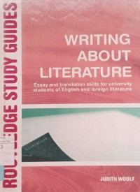 Image of Writing about Literature Essay and translation skills for university students of English and foreign literature