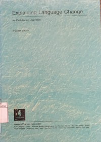 Image of Explaning language change : an evolutionary approach