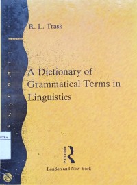 Image of A dictionary of grammatical terms in linguistics