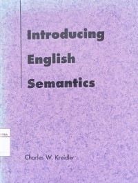 Image of Introducing english semantics