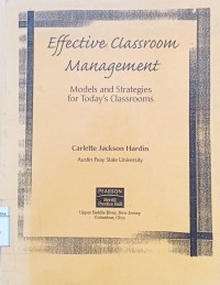 Image of Effective classroom management : models and strategies for today's classrooms
