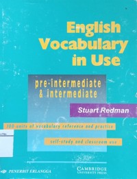 Image of English vocabulary in use : pre-intermediate and intermediate