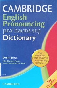 Image of Cambridge english pronouncing dictionarty