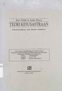Image of Teori kesusastraan
