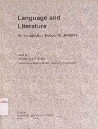Image of Language and literature : an introductory reader in stylistics
