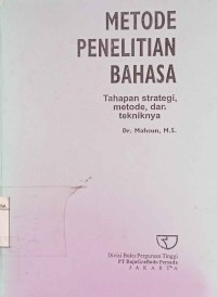 Image of metode penelitian bahasa : tahapan strategi, metode dan tekniknya