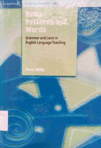 Image of Rules, Patterns and Words Grammar and Lexis in English Language Teaching