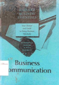 Image of Business communication : harvard business essentials