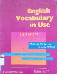 Image of English vocabulary in use elementary