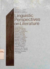 Image of Linguistic perspectives on literature