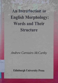 Image of An Introduction to English Morphology Words and Their Structure