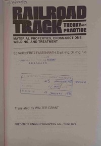 Image of Railroad track : theory and practice