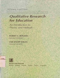 Image of Qualitative research for education : an introduction to theory and methods