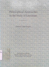 Image of Philosophical approaches to the study of literature