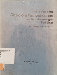Image of Sosiologi pembangunan dan keterbelakangan sosiologi