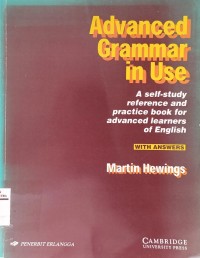 Image of Advance grammar in use : a self study reference practice book for advance leraners of english