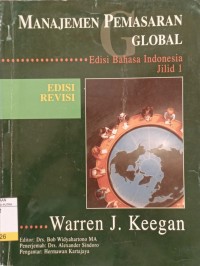 Image of Manajemen Pemasaran Global Jil.1 Ed.Rev