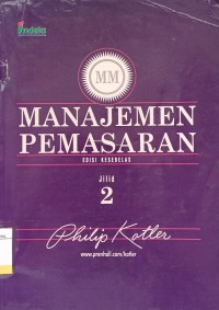 Image of Manajemen Pemasaran Ed.11 Jil.2