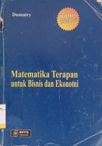Image of Matematika Terapan Untuk Bisnis dan Ekonomi