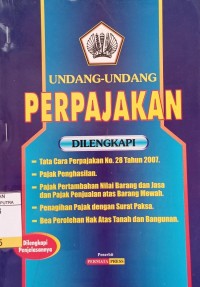 Image of Undang - Undang Perpajakan