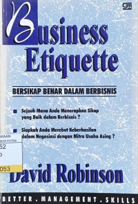Image of Business Etiquette : Bersikap Benar Dalam Berbisnis