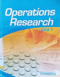 Image of Operations Research Jil.1