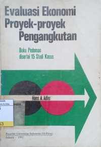 Image of Evaluasi Ekonomi Proyek - Proyek  Pengangkutan
