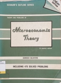 Image of Theory and Problems of Microeconomic Theory