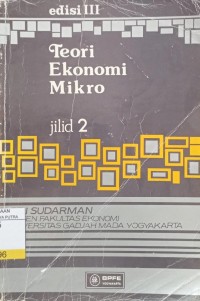 Image of Teori Ekonomi Mikro Ed.3 Jil.2