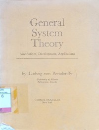 Image of General System Theory : Foundations, Development, Applications