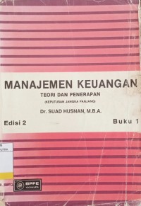 Image of Manajemen Keuangan Teori dan Penarapan Ed.2 Buku.1