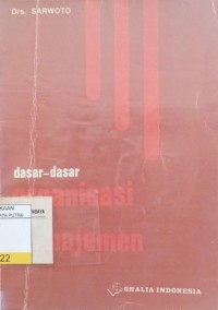 Image of Dasar-Dasar Organisasi Manajemen