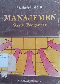 Image of Manajemen : Suatu Pengantar