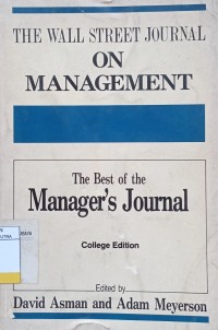 Image of The Wall Street Jounal on Management