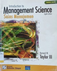 Image of Introduction to Management Science : Sains Manajemen Ed.8 Buku.1