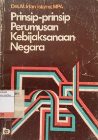 Image of Prinsip - Prinsip Perumusan Kebijaksanaan Negara