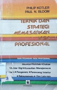 Image of Teknik dan Strategi Memasarkan Jasa Profesional