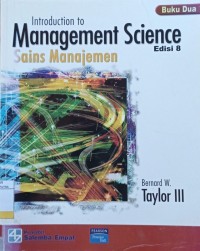 Image of Introduction to Management Science : Sains Manajemen Ed.8 Buku.2
