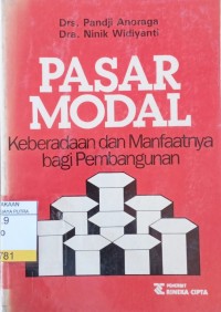 Image of Pasar Modal : Keberadaan dan Manfaatnya Bagi Pembangunan