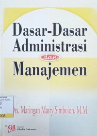 Image of Dasar - Dasar Administrasi dan Manajemen