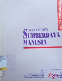 Image of Manajemen Sumberdaya Manusia : Modul Konsentrasi
