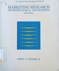 Image of Marketing Research Methodological Foundations Ed.5
