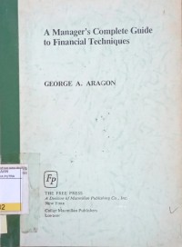 Image of A Manager's Complete Guide to Financial Techniques