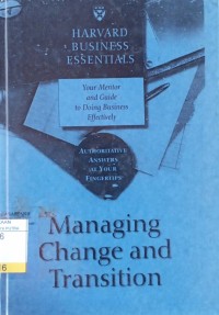 Image of Managing Change and Transition