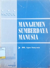 Image of Manajemen Sumberdaya Manusia : Modul