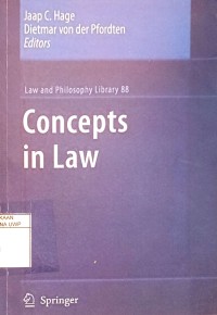 Image of Law and Philosophy Library 88 : Concepts in Law