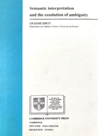 Image of Semantic Interpretation and The Resolution of Ambiguity