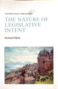 Image of The Nature of Legislative Intent